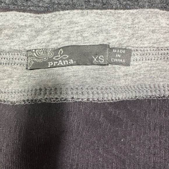 Prana Skirt Womens XS Pencil Purple Textured Stretch Knit Pull On Elastic Waist - Picture 3 of 6